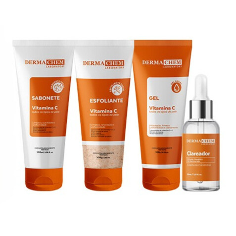 Kit Skin Care Vitamina C Clareador Facial com 4 Itens em Oferta na Shopee
