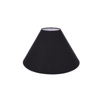 Cúpula para Abajur Cônica Valentina Luz – Acabamento Impecável, Tecido Preto 15x30