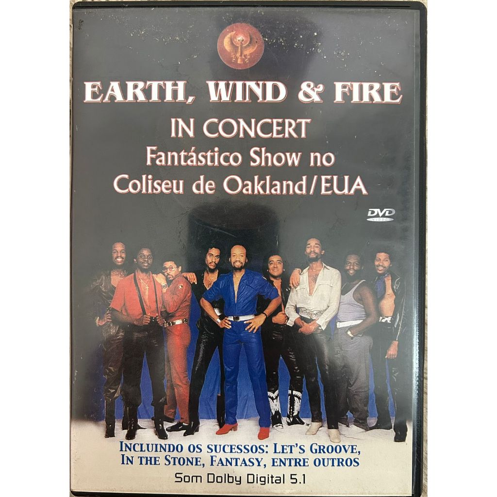 DVD Earth, Wind & Fire in Concert Fantástico Show no Coliseu de Oakland/EUA