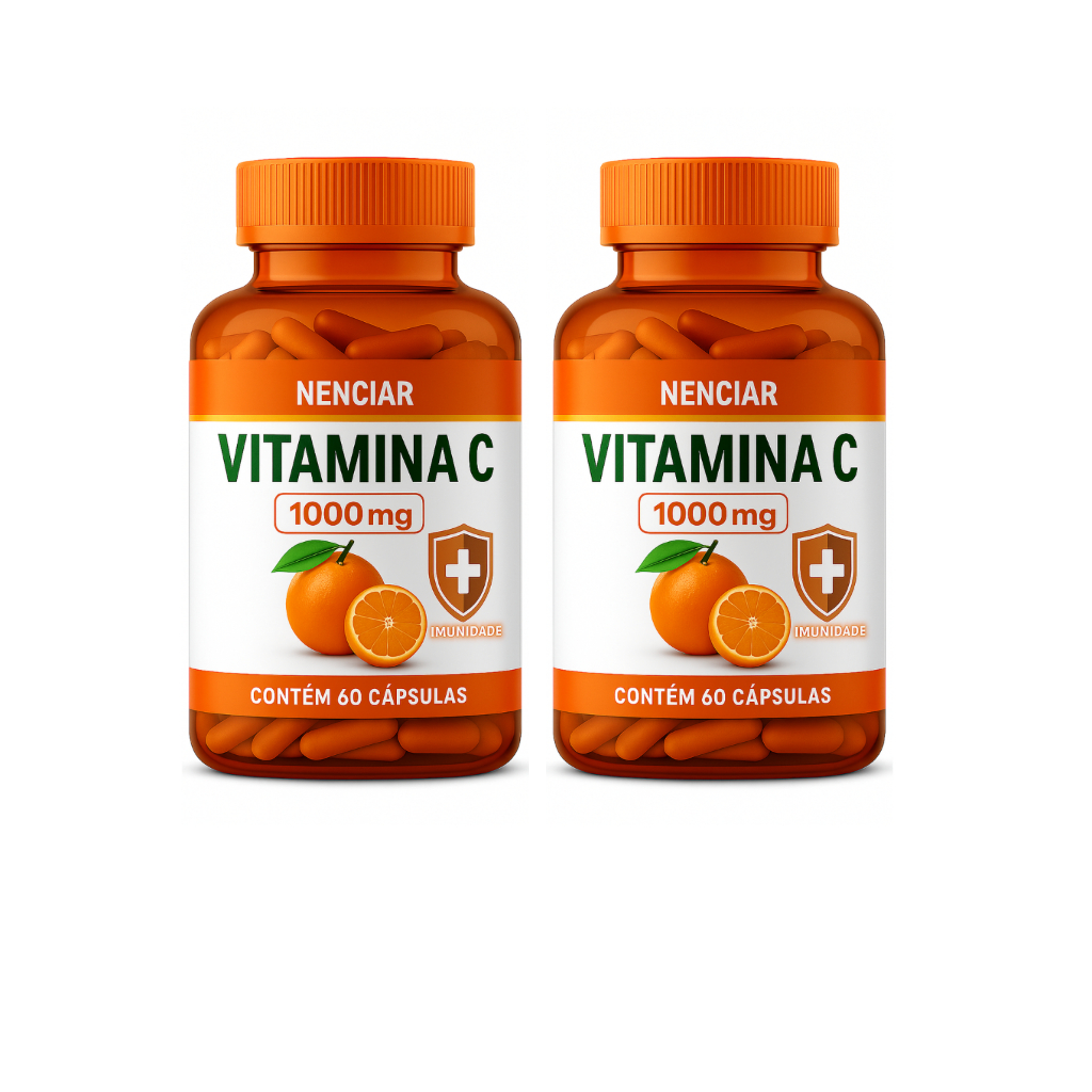 KIT 2 VITAMINA C - 1000MG + IMUNIDADE - 120 CÁPS