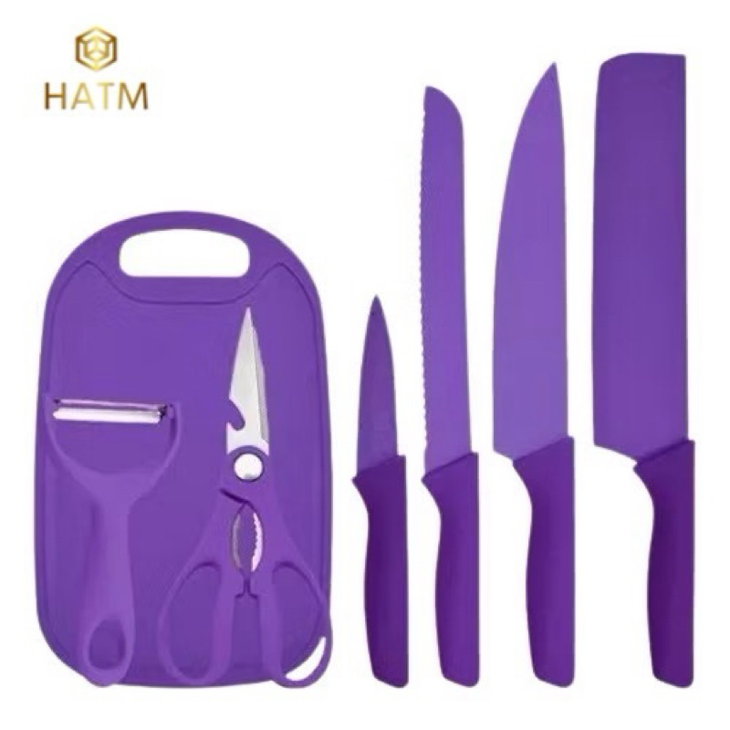 KIT Chef 7 Facas Profissional Cozinha- Faqueiro Gourmet Faca De Churrasco Casa Cozinha Dia Dia 7.7