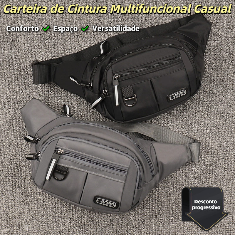 Pochete Masculina Impermeável com Alça Ajustável Estilosa Resistente e Versátil para Uso Diário em Oferta na Shopee