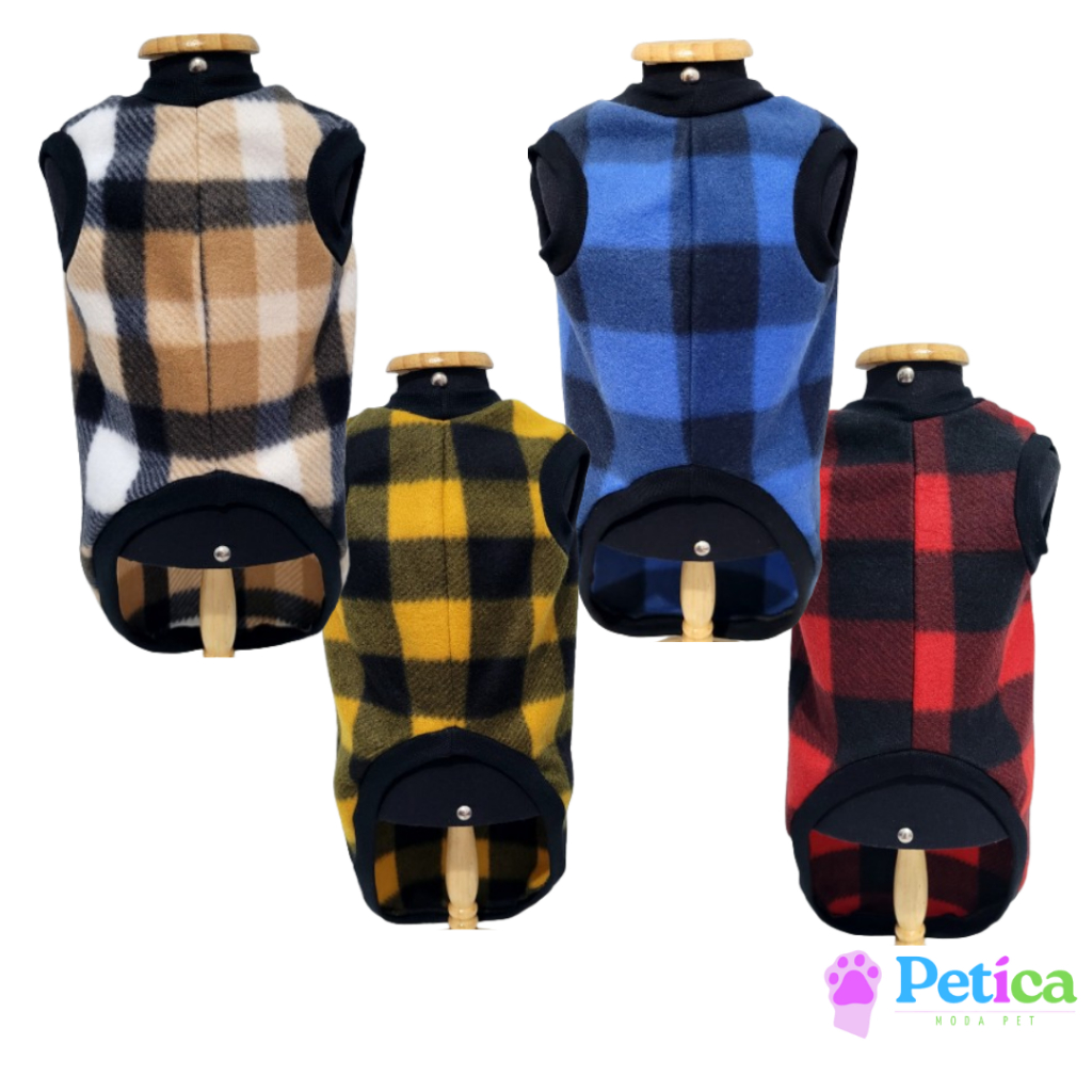 Roupinha Soft Cachorro e Gato | Roupa Pet Xadrez e Animal Print - Todos os Tamanhos (PP P M G GG EG) em Oferta na Shopee