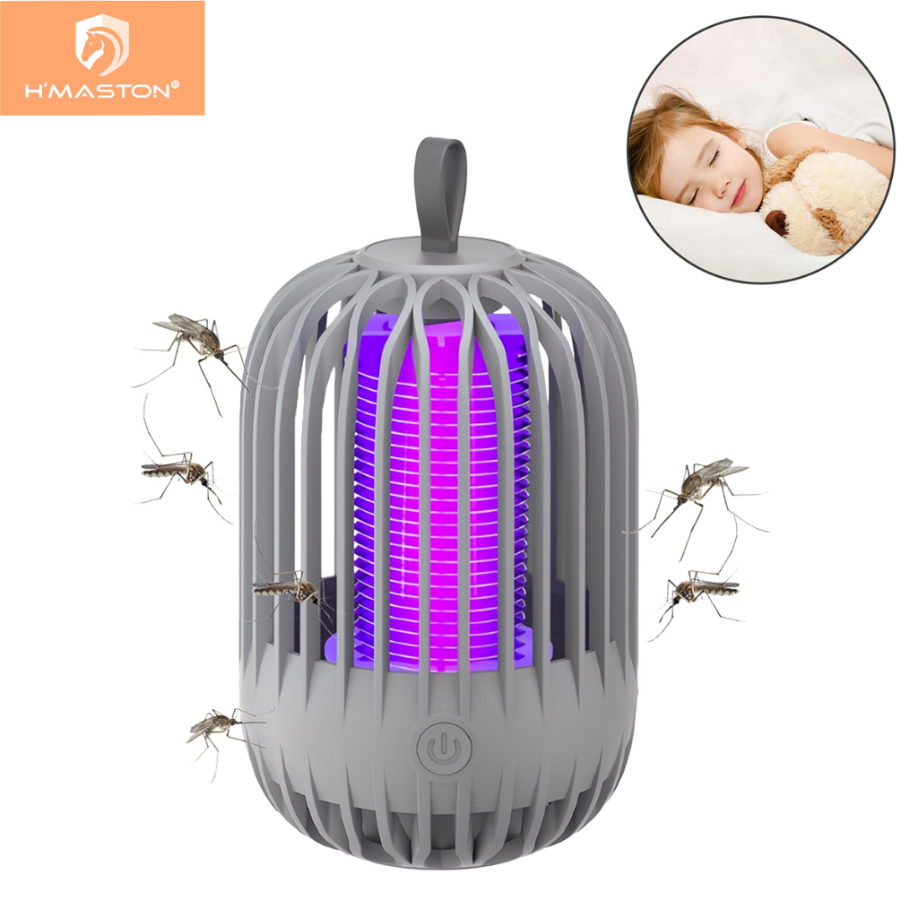 H'maston MW02 Repelente Elétrico Lâmpada U.V Luminária Usb Recarregável Anti-Mosquito