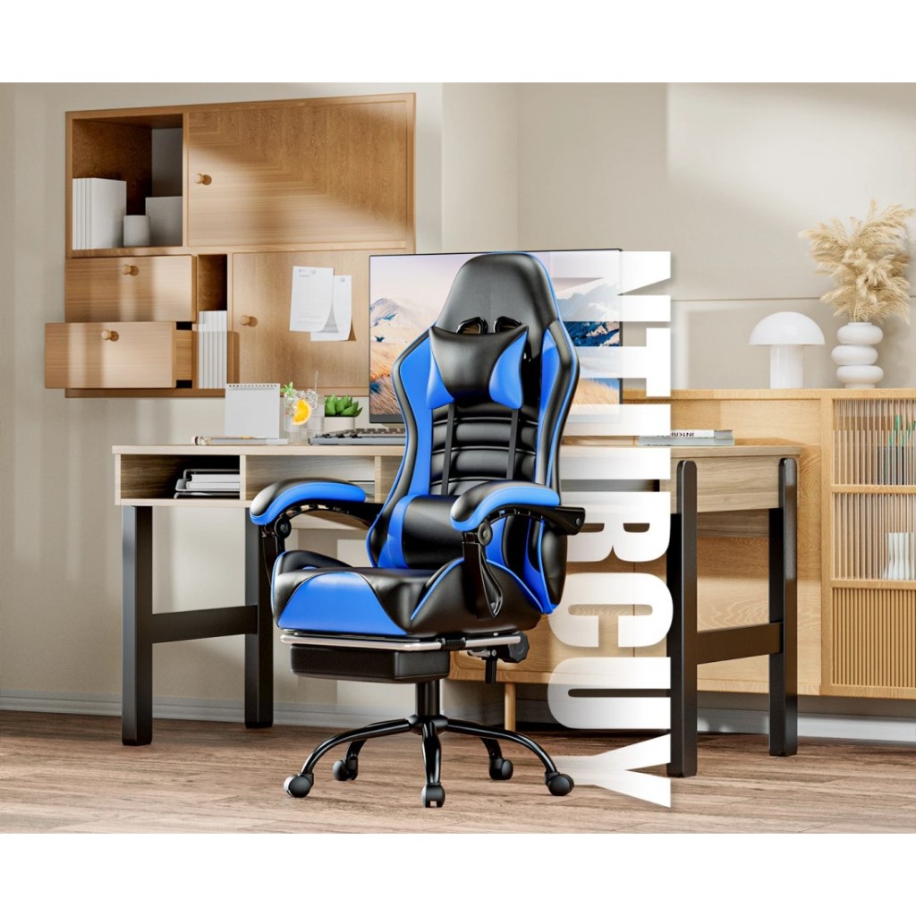 cadeira game Cadeira Gamer Ergonômica Ajustável e Reclinável - Ideal p/ Escritório, Casa e Univ cadeira gamer barata-F19