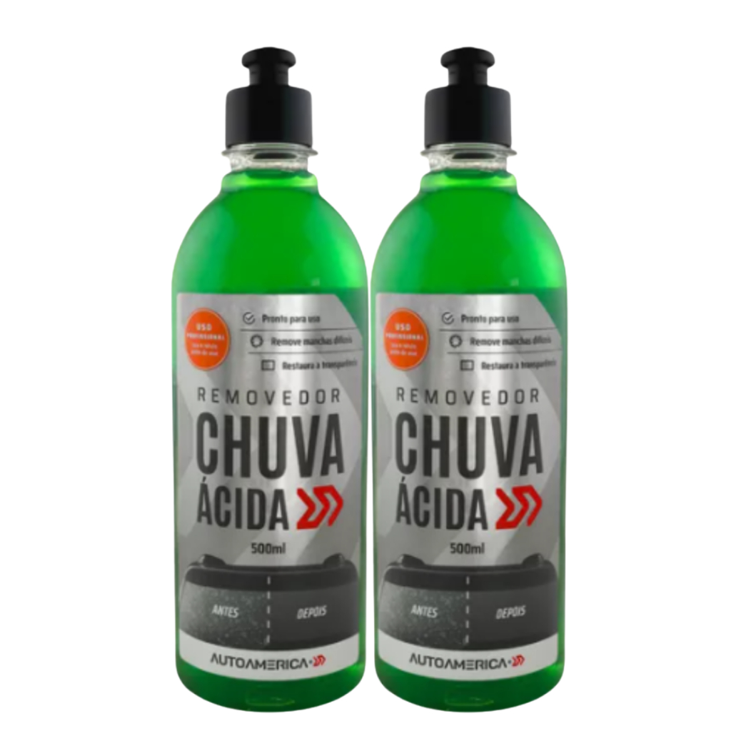 Kit 2 - Removedor de Chuva Ácida 500ml Limpa e Desengordura Vidro Automotivos Para-brisa Box Blindex em Oferta na Shopee