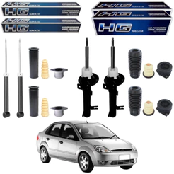 KIT 4 AMORTECEDOR FIESTA 2003 A 2014 NAKATA + KIT