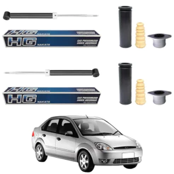 PAR AMORTECEDOR TRASEIRO FIESTA 2003 A 2014 NAKATA + KIT