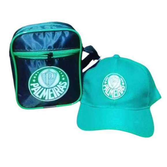KIT BONÉ DO PALMEIRAS MAIS BOLSA BAG DE LADO DO PALMEIRAS IMPERMEABLE