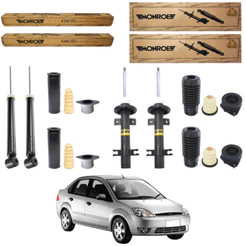 KIT 4 AMORTECEDOR FIESTA 2003 A 2014 MONROE + KIT
