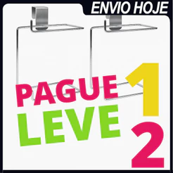 2 Suportes Duplo Para Papel Higiênico Para Caixa Acoplada Cromado