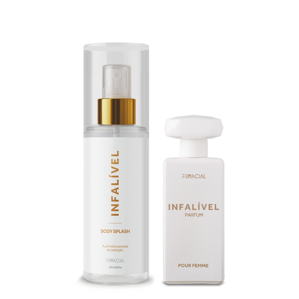 Kit Infalível 50ml + Body Splash Infalível 200ml Fragrância Floral com Notas de Maçã e Jasmin em Oferta na Shopee