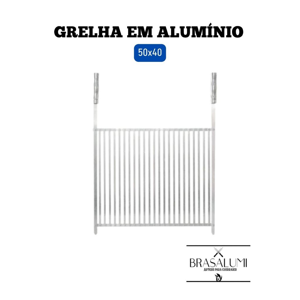 GRELHA EM ALUMÍNIO 50X40