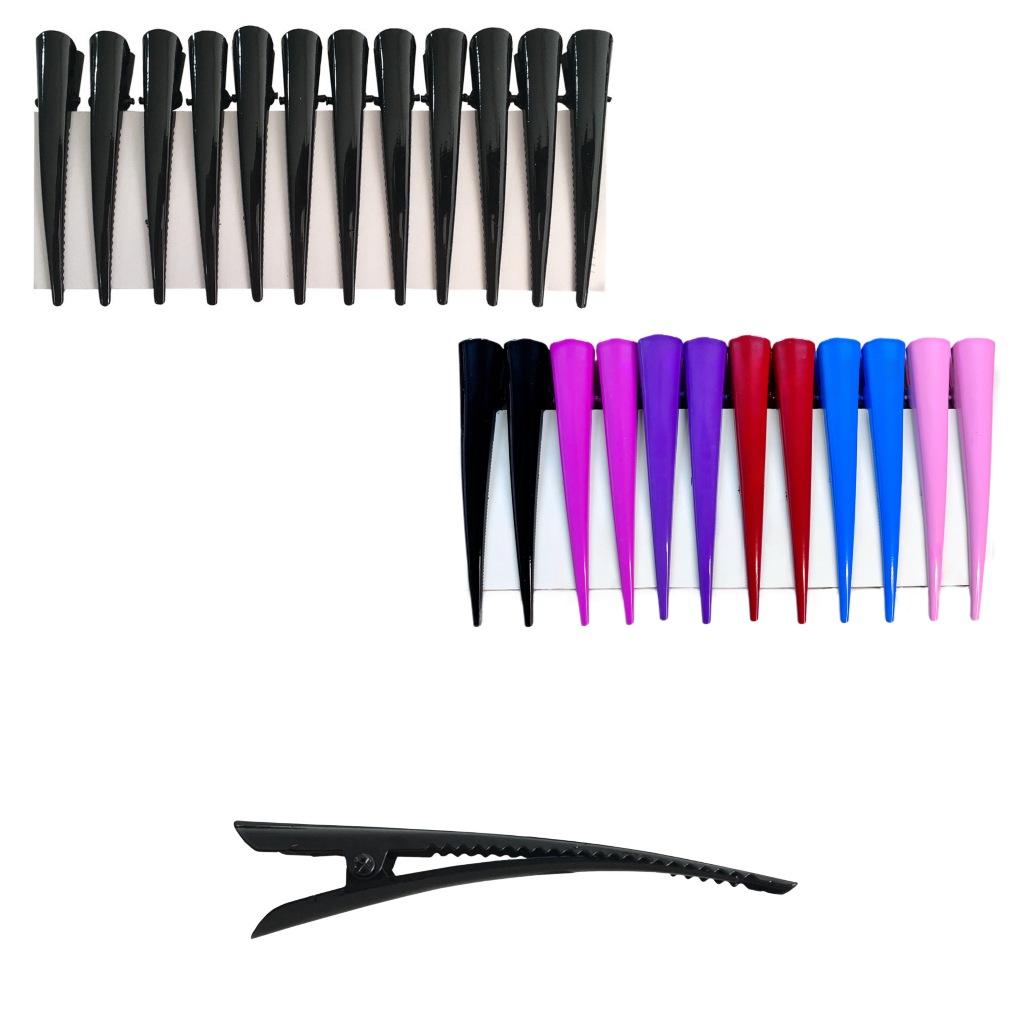 12 Bicos De Pato Prendedor Para Cabelo Metal Presilha Jacaré 12,5 cm em Oferta na Shopee