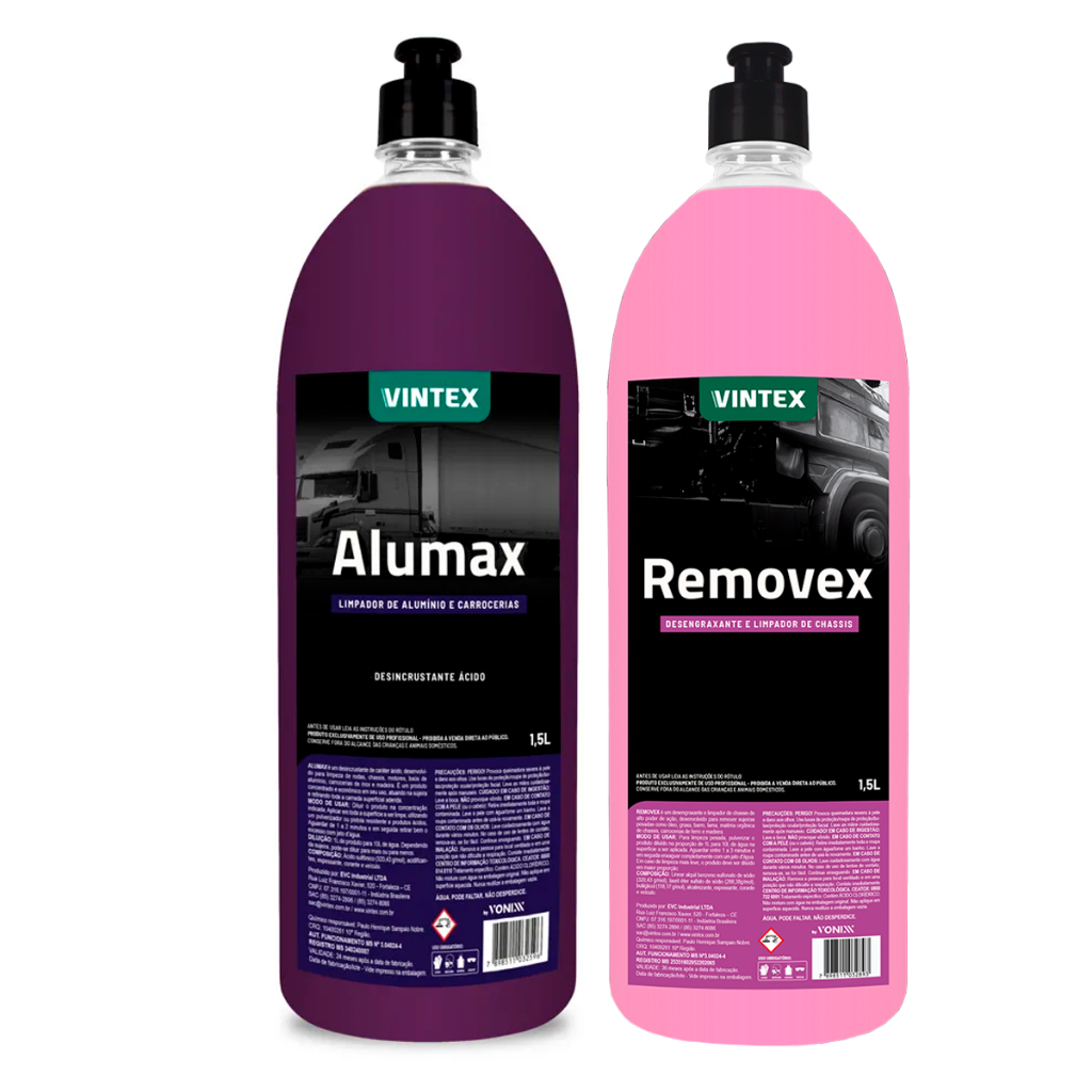 Kit Desengraxante Removex E Alumax Vonixx 1,5l em Oferta na Shopee