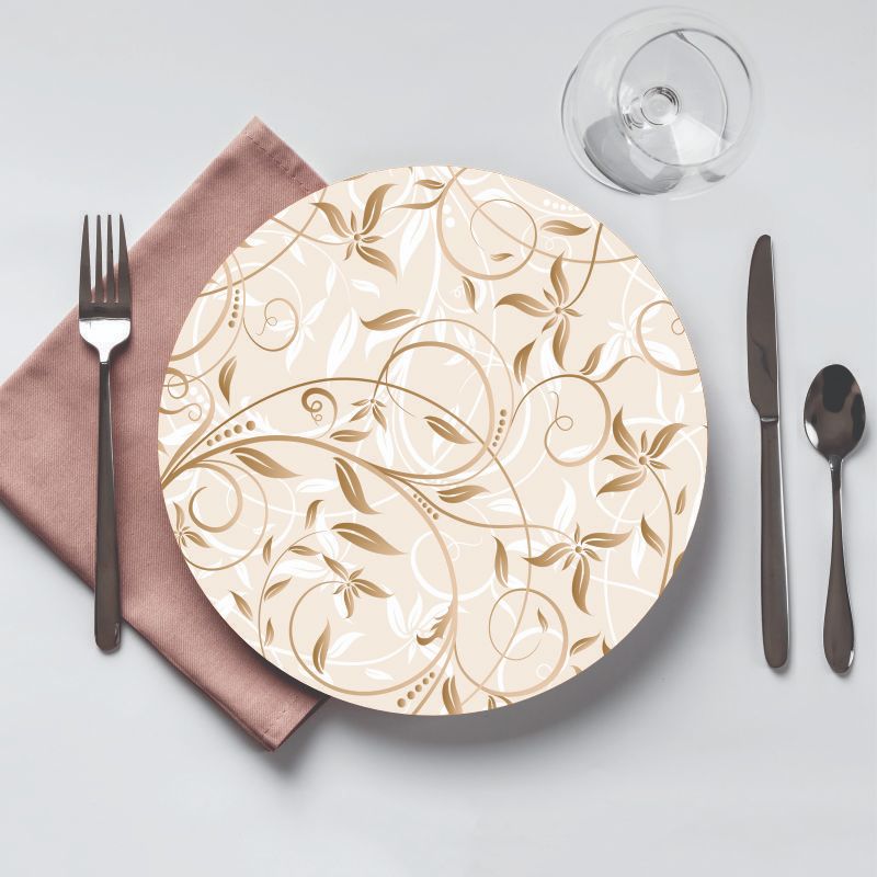 Capa De Sousplat Exclusivo 35cm Para Decoração Mesa Cores Vivas - Jogo Americano Floral em Oferta na Shopee