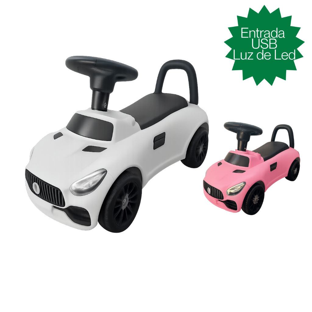Carrinho Andador Infantil sem Pedal Primeiros Passos Bebê USB Criança Brinquedo