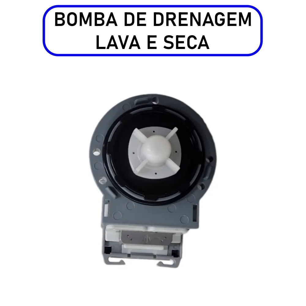 Bomba de Drenagem Para Lavadora / Lava e Seca - 220V 30W – Compatível WD WF WW Cód. DC31-00181B