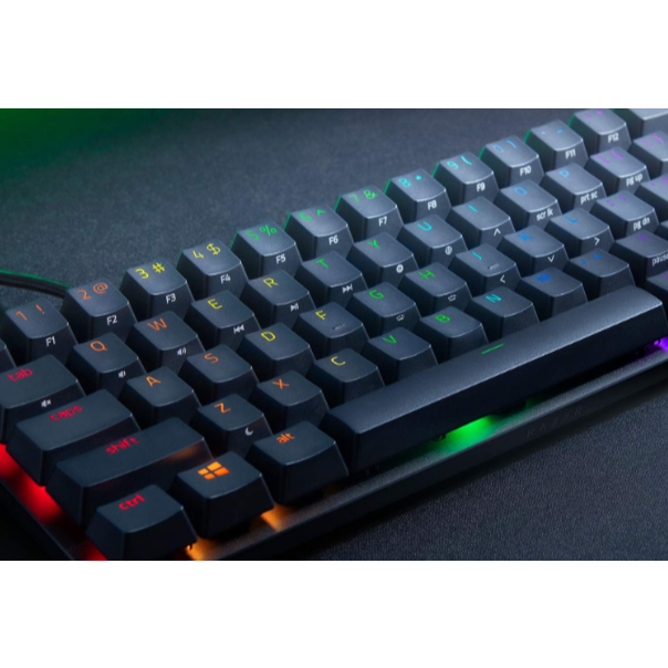 Teclado Mecânico Gamer Razer Huntsman Mini-Click Optical Switch Purple +NF