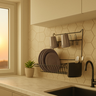 Escorredor Louça Suspenso Parede Dobrável Talheres Pratos Aramado Retrátil Com Parafuso Bucha em Oferta na Shopee