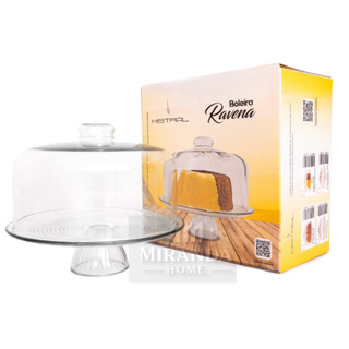 Boleira  de vidro com tampa e base Porta bolo Luxo para bolos e tortas pudins e doces cozinha em Oferta na Shopee