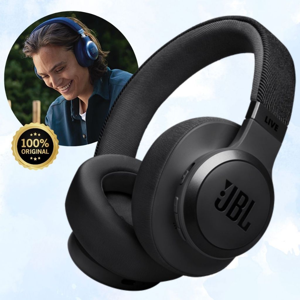 Fone de Ouvido Sem Fio Headphone Bluetooth Cancelamento de Ruído Música Potente Original JBL Live 770