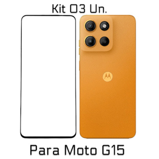 Kit 03 Unidades Película 3D de Vidro Para Moto G15 em Oferta na Shopee