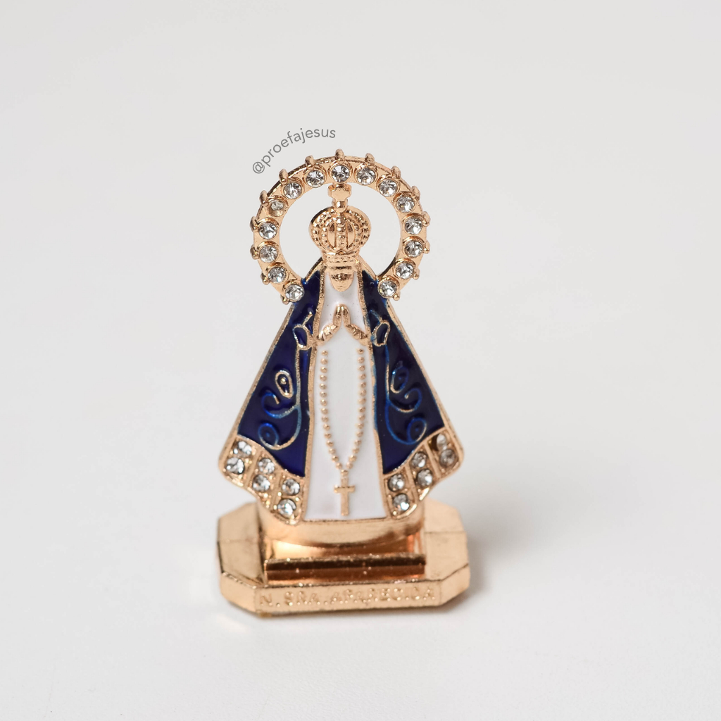 Imagem Nossa Senhora Aparecida metal - 5,5cm