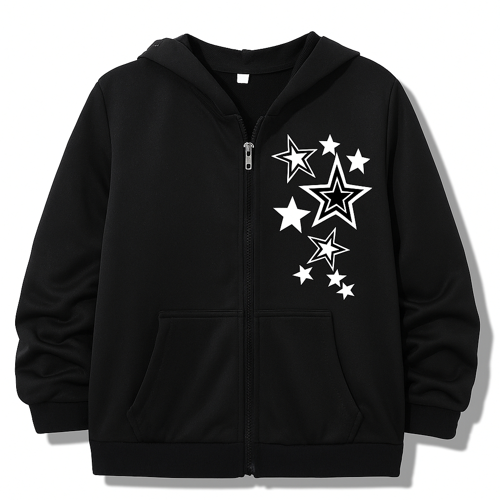 Moletom Estilo Tumblr  Estrelas Estiloso Moda Urbana Leve em Oferta na Shopee