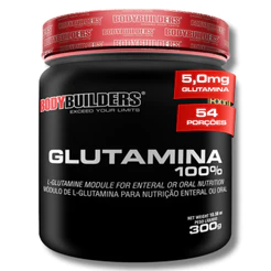 Glutamina 100% Pura 300g - Saúde intestinal e Performance - Bodybuilders