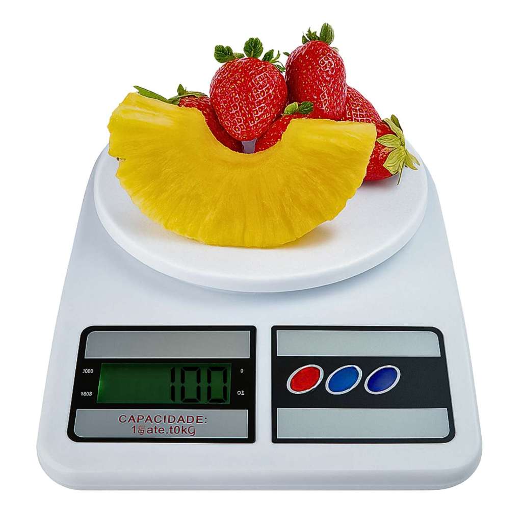 Balança Digital De Cozinha Precisão Suporte Até 10kg Escala 1 grama Nutrição E Dieta Unidade
