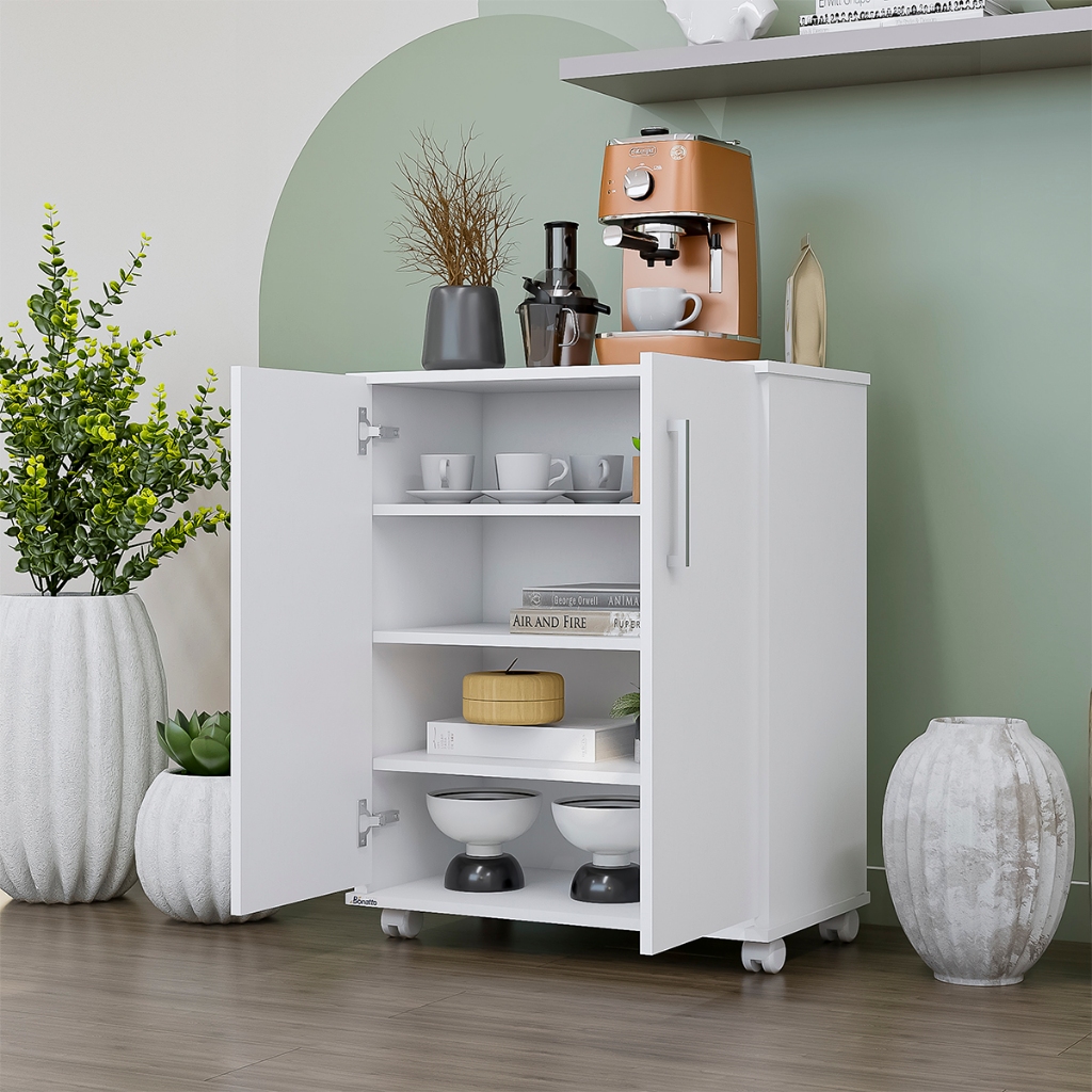 Armário Multiuso Organizador 2 Portas Móveis Bonatto - Home & Living