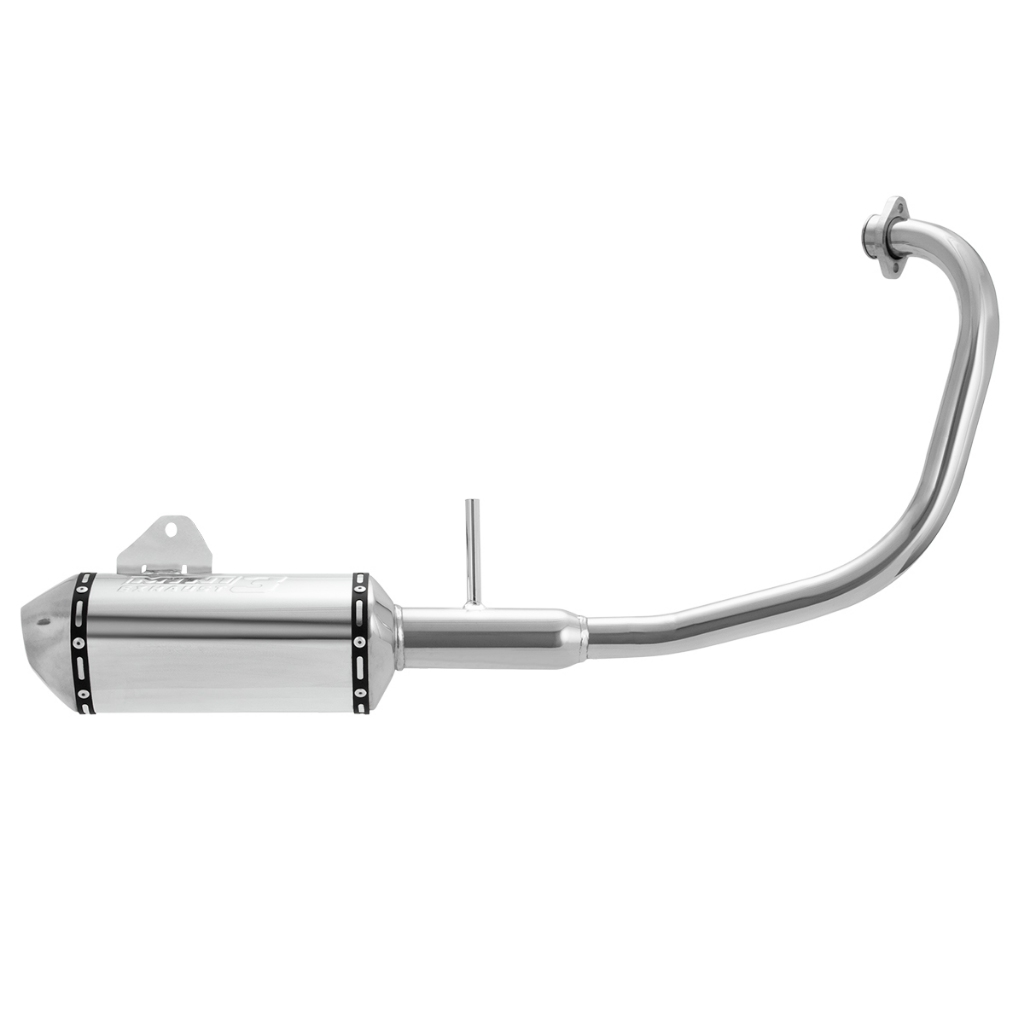 Escapamento Escape Moto Pro Tork Mini 3 Stamp Ybr 125 Factor 2009 - 2015 Cromado Com Ponteira