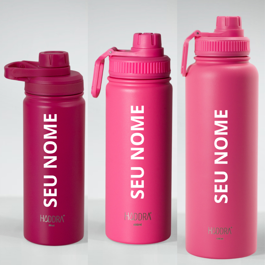 Garrafa Térmica Hiddra Personalizada 510ml  | 600ml  | 1200ml Inox | Bebida Quente ou Fria...