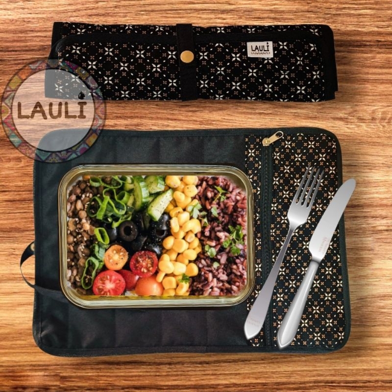 Lugar americano com porta talher (modelo office)