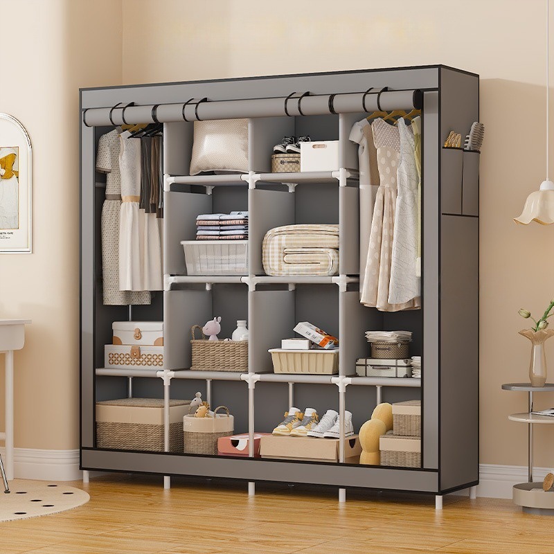 Guarda Roupa Dobrável Roupeiro Portátil Casal Solteiro