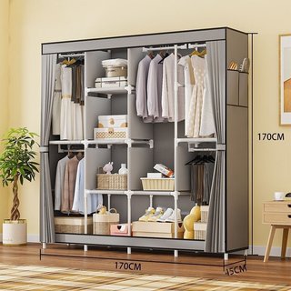 Guarda Roupa Dobrável Roupeiro Portátil Casal/Solteiro