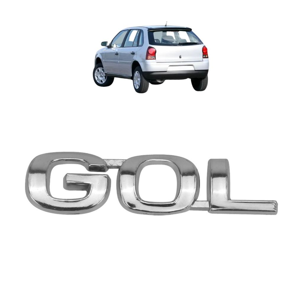Emblema letreiro GOL Cromado - Gol 1996 a 1998