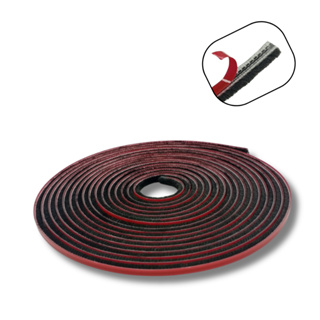 Fita Veda Fresta 5x5mm 10 Metros Escova Porta Janela Escovinha Adesiva Lisa Autocolante em Oferta na Shopee