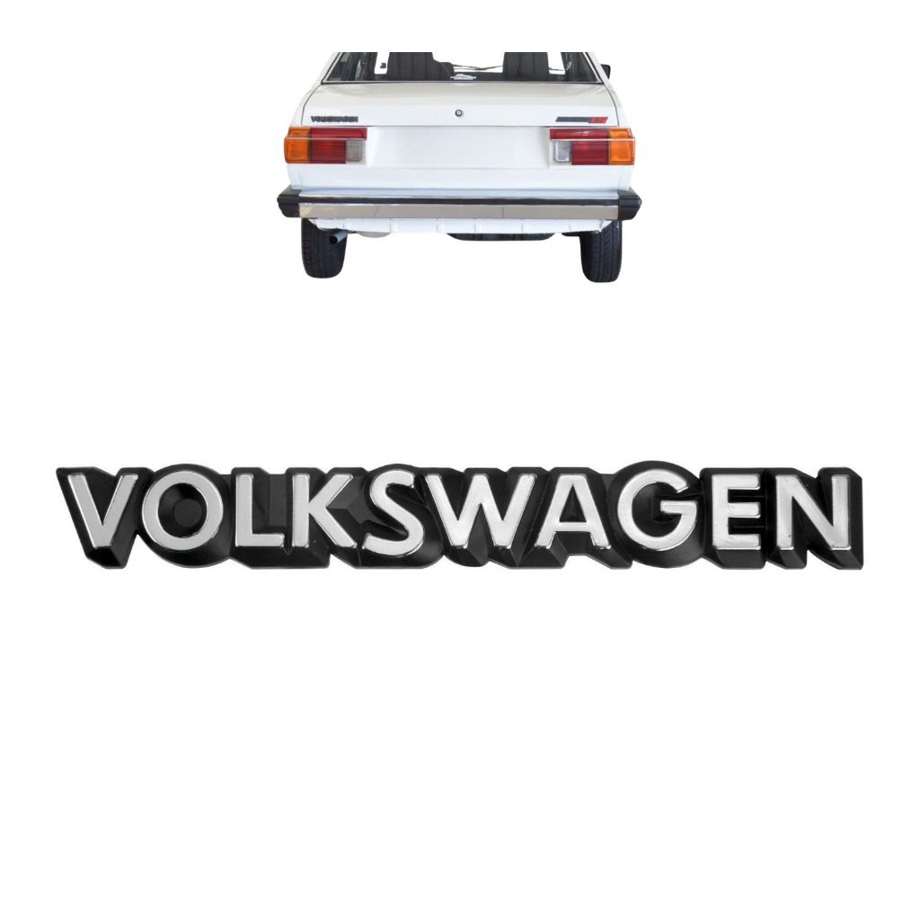 Emblema Letreiro VOLKSWAGEN Linha antiga 1983 a 1990