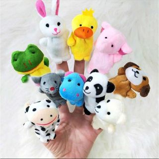 Fantoche De Dedos Dedoches Animais De Pelúcia - 10 Unidades em Oferta na Shopee