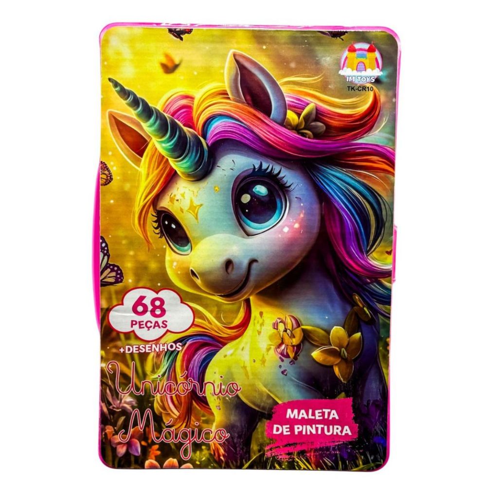 Estojo Maleta Escolar Infantil 68 Peças + Desenho P/ Pintura — imagem 2 de 2