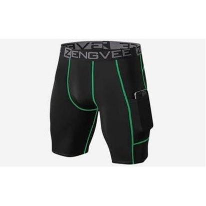 Shorts calçao de Compressão Masculino,feminino, homem,mulher, Base com Bolsos de Telefone para Corrida,, Treino,