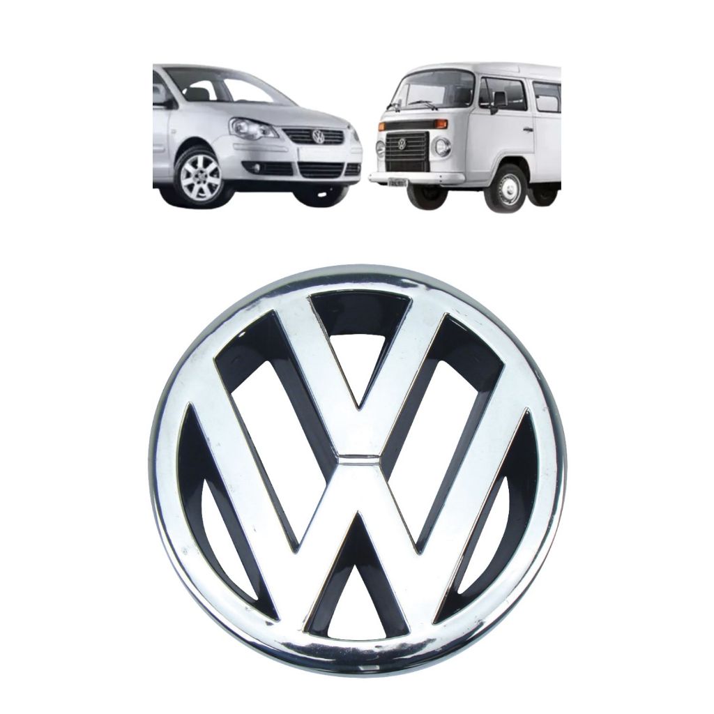 Emblema Logo VW dianteiro Jetta 2005 a 2010 Polo 2007 a 2010 Kombi