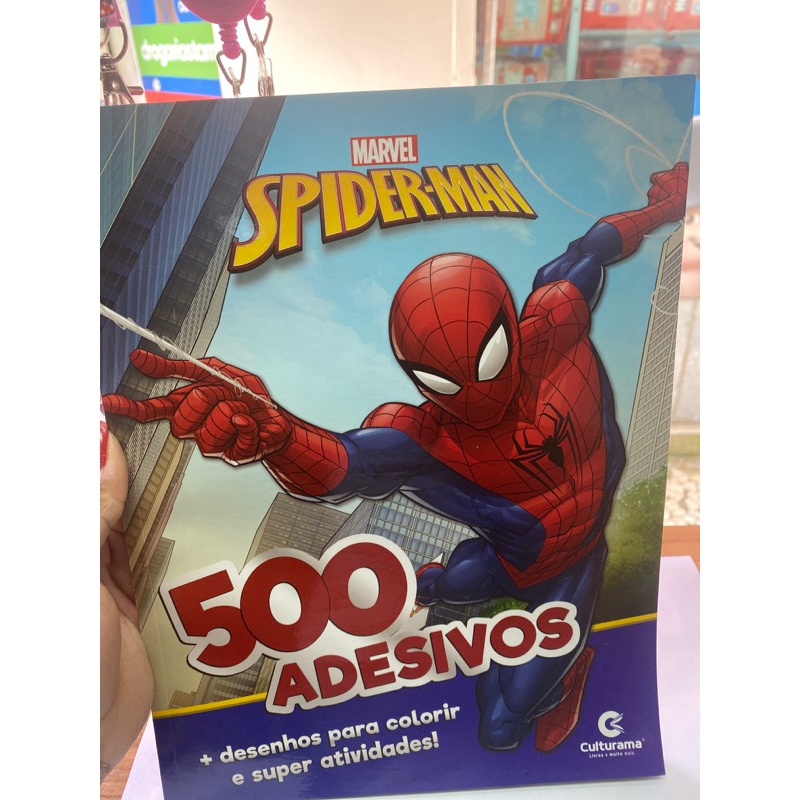 Albúm do Homem- Aranha com 500 adesivos + atividades