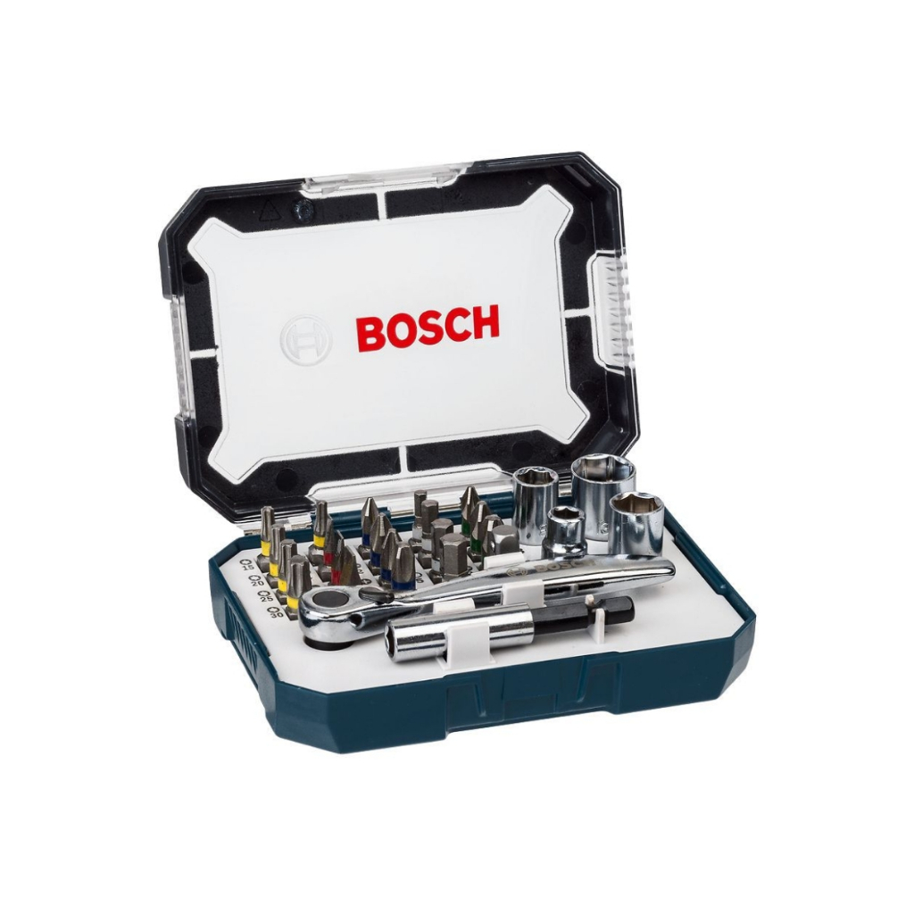 Kit Conjunto De Pontas Tubos E Chaves 26 Peças Bosch em Oferta na Shopee
