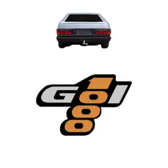 Emblema Adesivo GOL 1000 LaranjaGol 1000