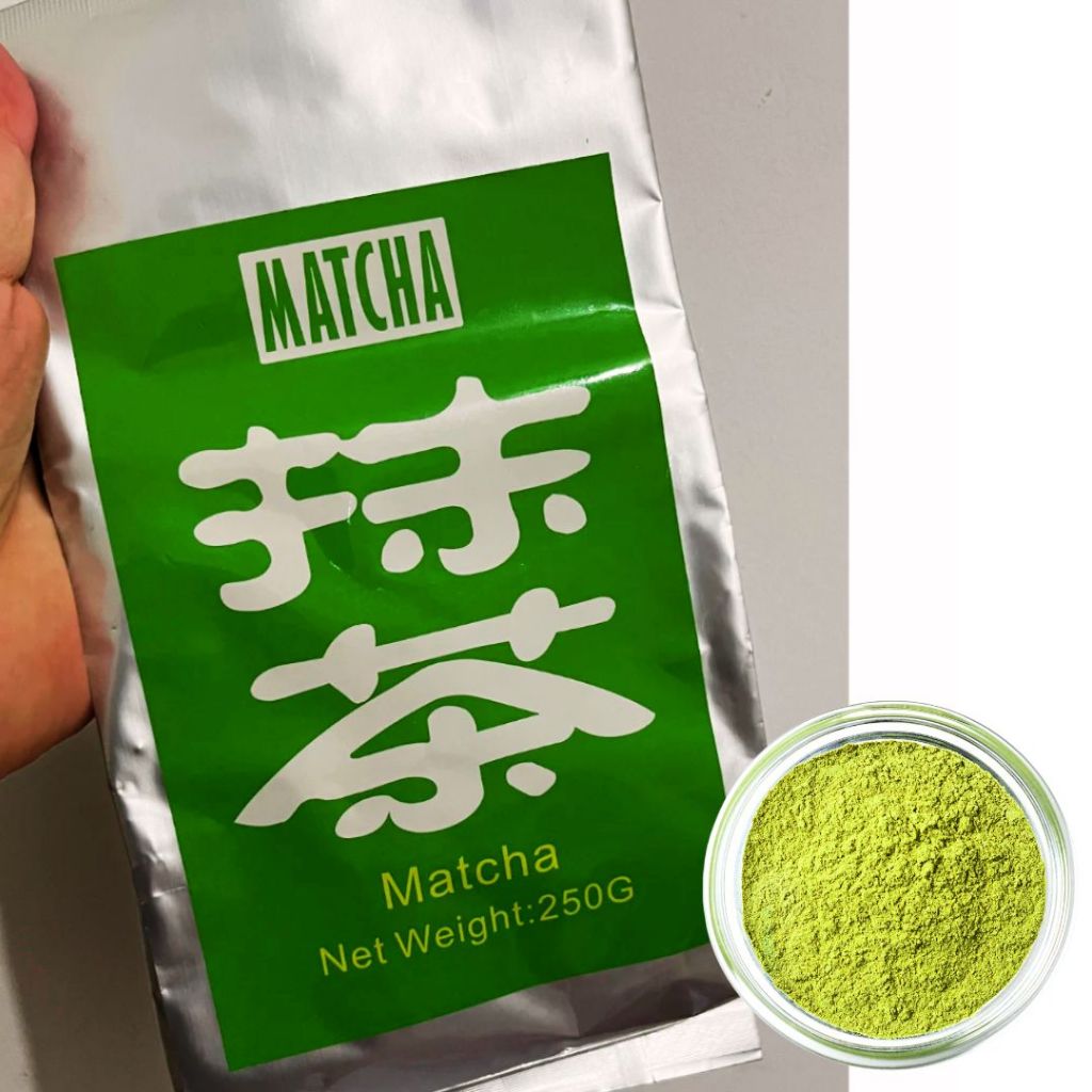 PACOTE CHÁ VERDE EM PÓ MATCHA SOLÚVEL 250G em Oferta na Shopee
