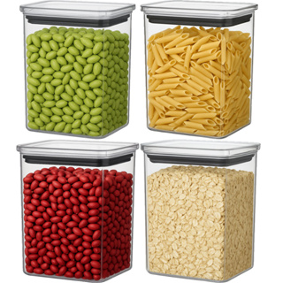 Potes Hermetico 1300ml de Cozinha Organizador Alimentos 4 Unidades em Oferta na Shopee