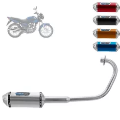 Escapamento Pro Tork Mini 3 [Curva Cromada] Titan 150 Ks/Es 2004/08